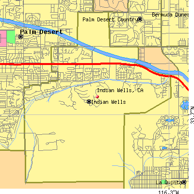 Indian Wells map