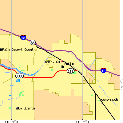 Indio map