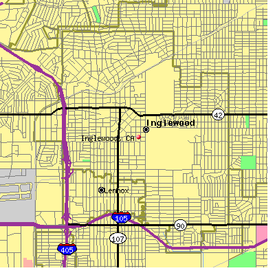 Inglewood map