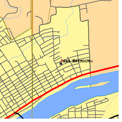 East Berwick map