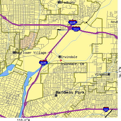 Irwindale map