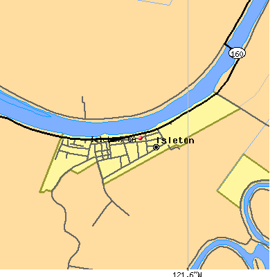 Isleton map