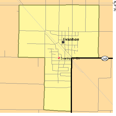 Ivanhoe map