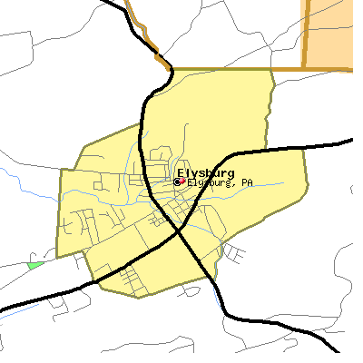 Elysburg map