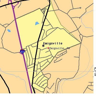 Emigsville map