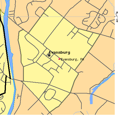 Evansburg map