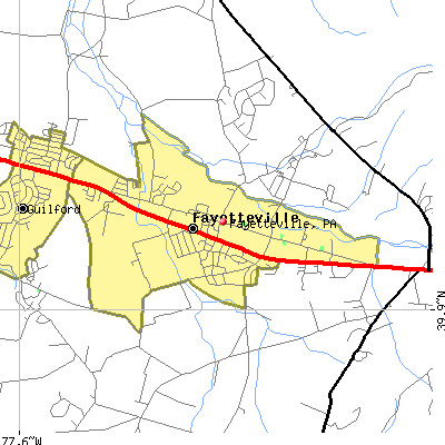 Fayetteville map