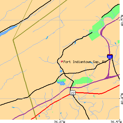 Fort Indiantown Gap map
