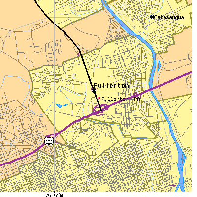 Fullerton map
