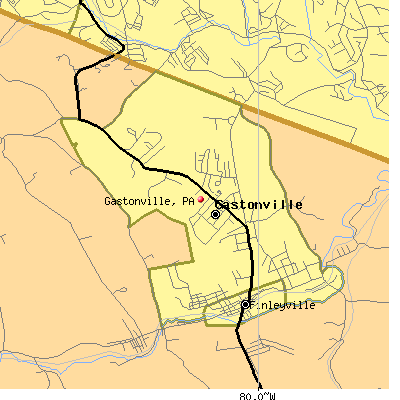 Gastonville map