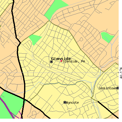 Glenside map