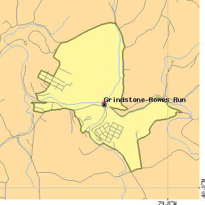 Grindstone-Rowes Run map