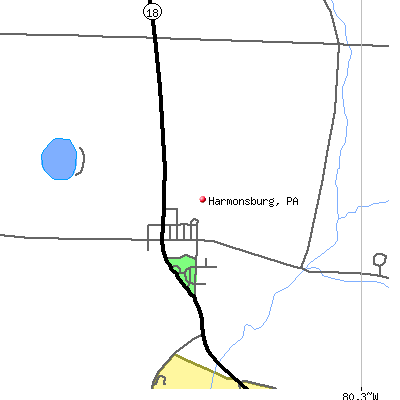 Harmonsburg map