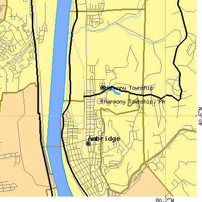 Harmony Township map