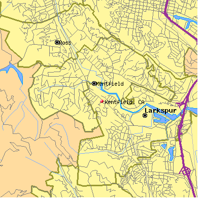 Kentfield map