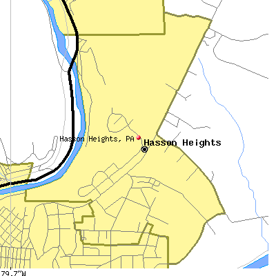 Hasson Heights map