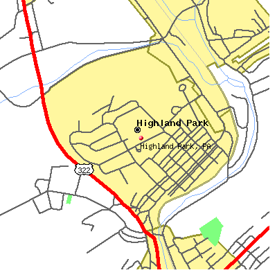 Highland Park map