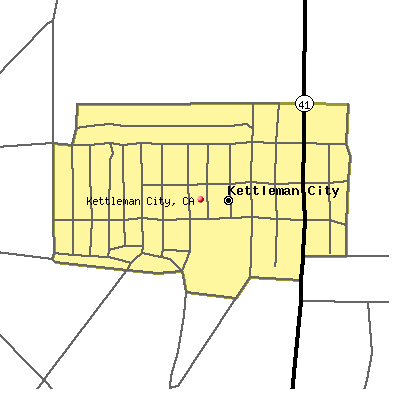 Kettleman City map