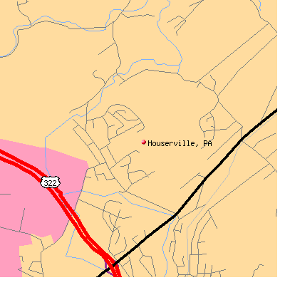 Houserville map