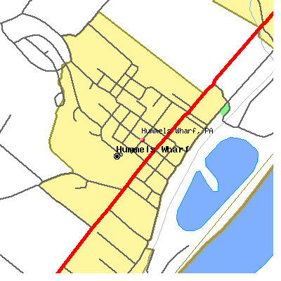 Hummels Wharf map