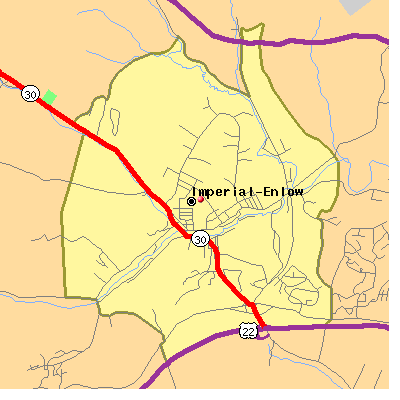 Imperial-Enlow map