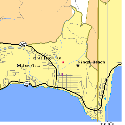 Kings Beach map