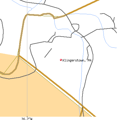 Klingerstown map
