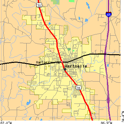 Hartselle map