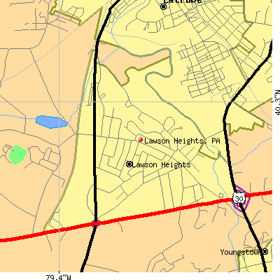 Lawson Heights map
