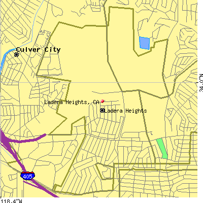 Ladera Heights map