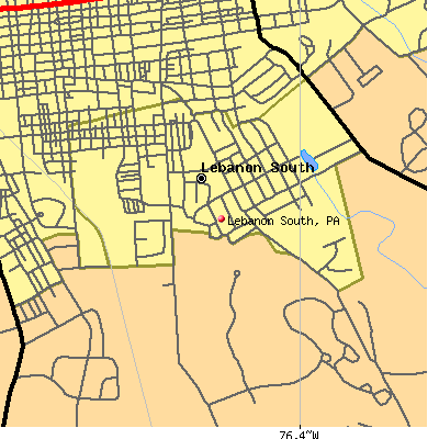 Lebanon South map