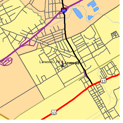 Linwood map