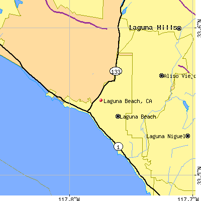 Laguna Beach map