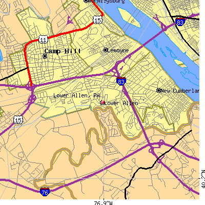 Lower Allen map