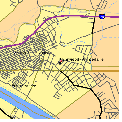 Lynnwood-Pricedale map