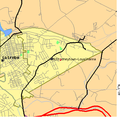 McChesneytown-Loyalhanna map