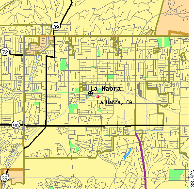 La Habra map