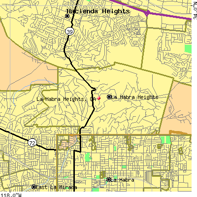 La Habra Heights map
