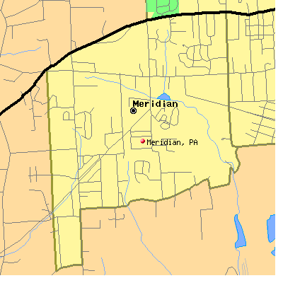 Meridian map