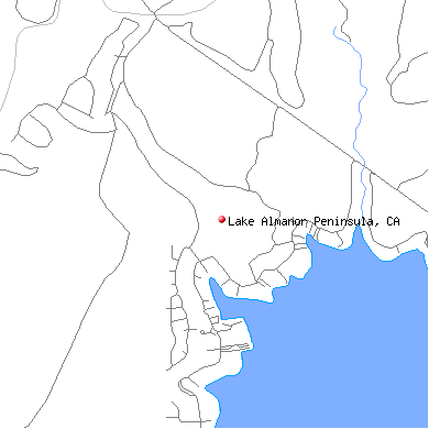 Lake Almanor Peninsula map