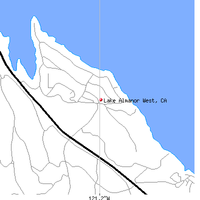 Lake Almanor West map