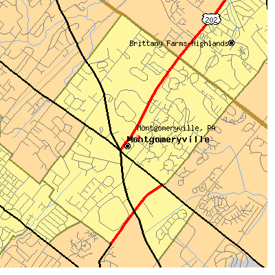 Montgomeryville map
