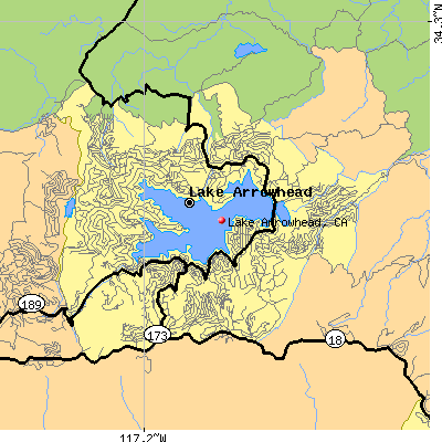 Lake Arrowhead map