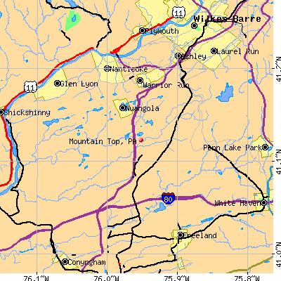 Mountain Top map