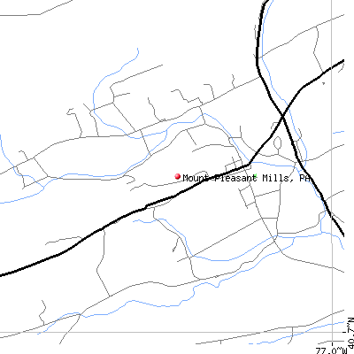 Mount Pleasant Mills map