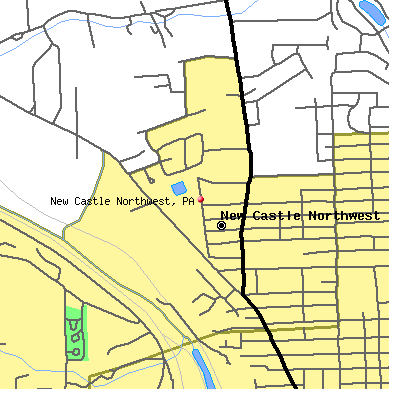 New Castle Northwest map