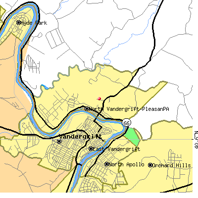 North Vandergrift-Pleasant View map