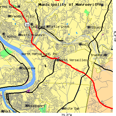 North Versailles map
