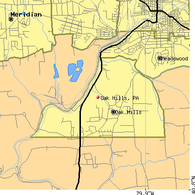 Oak Hills map