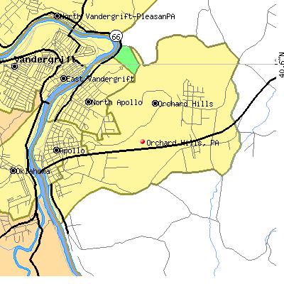 Orchard Hills map